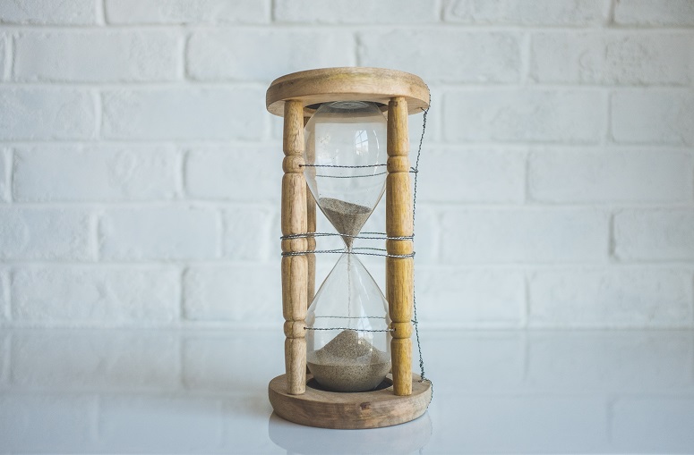 Photo of an hourglass