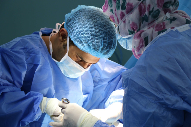 surgeons at a hospital